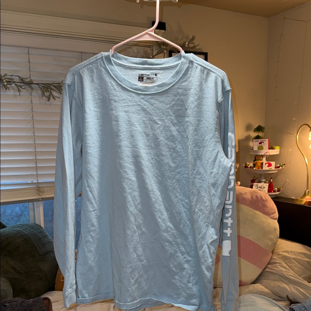 Carhartt Kids Light Blue Long Sleeve Shirt